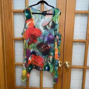 EUC Lane Bryant 26/28 Colorful Sleeveless Tunic